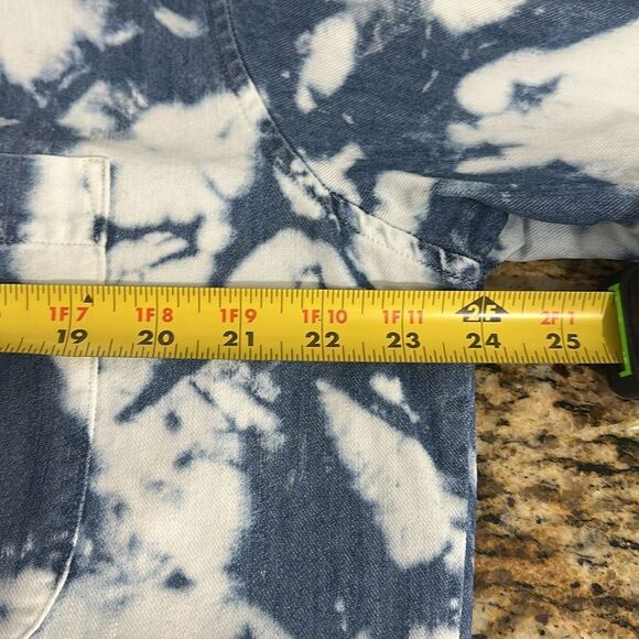 WEAR CISCO The Crop Shirt Denim / Cloud Tie Dye Long Sleeve Size M/L - Picture 10 of 11